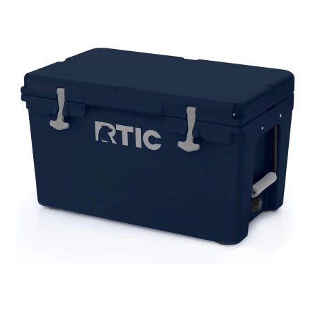  Black RTIC 45-Quart Ultra-Tough Cooler on white background