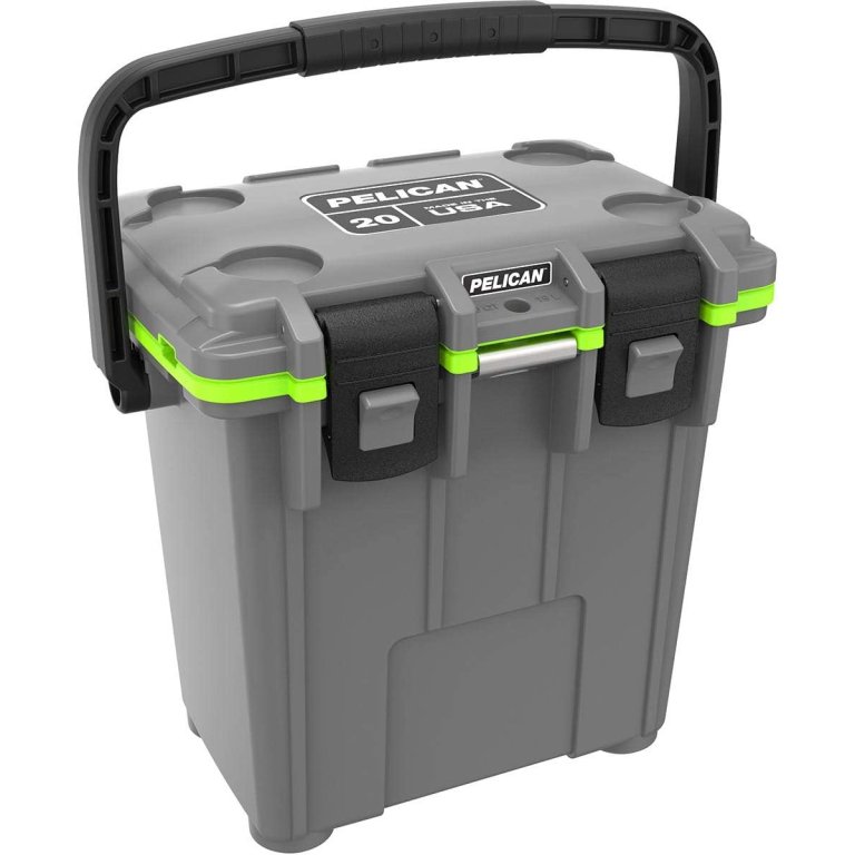  Gray Pelican 20-Quart Elite Cooler on white background
