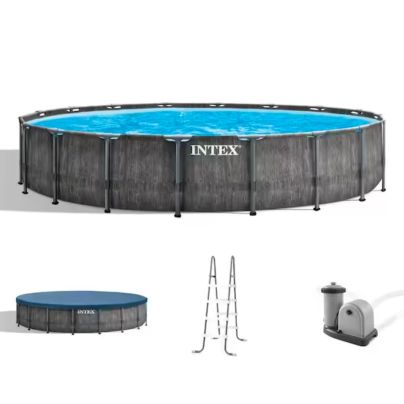 The Best Above-Ground Pool Option: Intex 26743EH Greywood 18-Foot by 48-Inch Pool