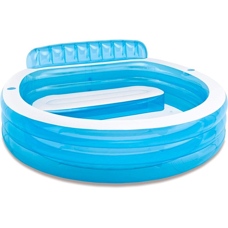  Intex Swim Center Round Inflatable Family Lounge Pool on a white background