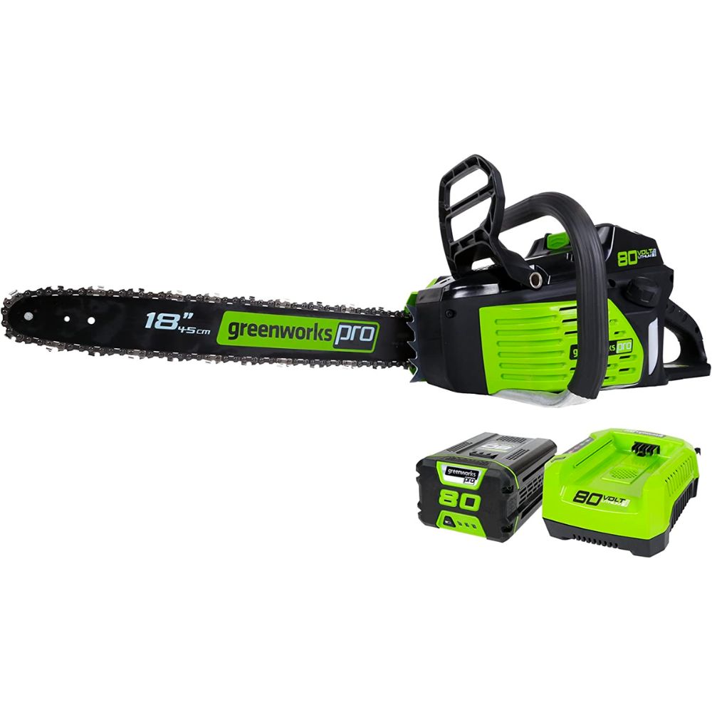 Greenworks 80V 18-Inch Cordless Battery Chainsaw