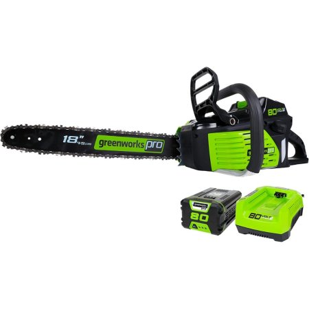  The Best Battery Chainsaws Option: Greenworks 80V 18-Inch Cordless Battery Chainsaw