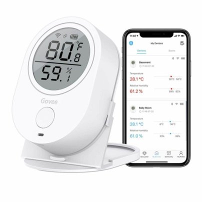 The Best Hygrometers Option: Govee H5051 Wi-Fi Indoor Hygrometer