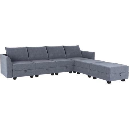 Honbay Modern U-Shape Sectional Sofa Sleeper