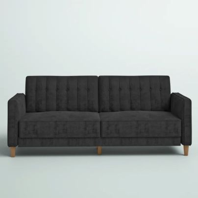The Best Sleeper Sofa Option: Perdue Velvet Square Arm Convertible Sleeper