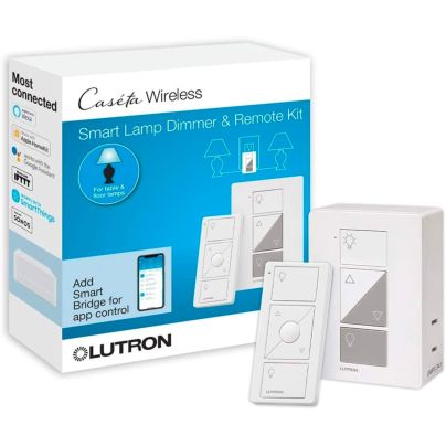 The Best Smart Plugs Option: Lutron Caséta Smart Lamp Dimmer and Remote Kit