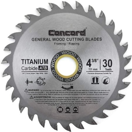 The Best Table Saw Blade Option: Concord Blades 4⅜" 30-Tooth Saw Blade