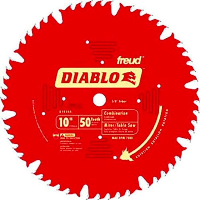  The Best Table Saw Blade Option: Diablo by Freud D1050X 10" 50-Tooth Combo Saw Blade