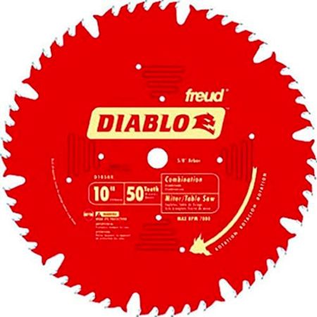 Diablo by Freud D1050X 10u0022 50-Tooth Combo Saw Blade 
