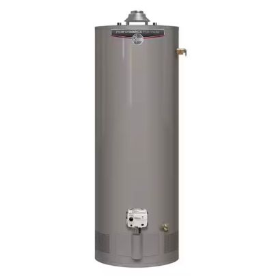 The Rheem Performance Platinum 50-Gallon Water Heater on a white background.