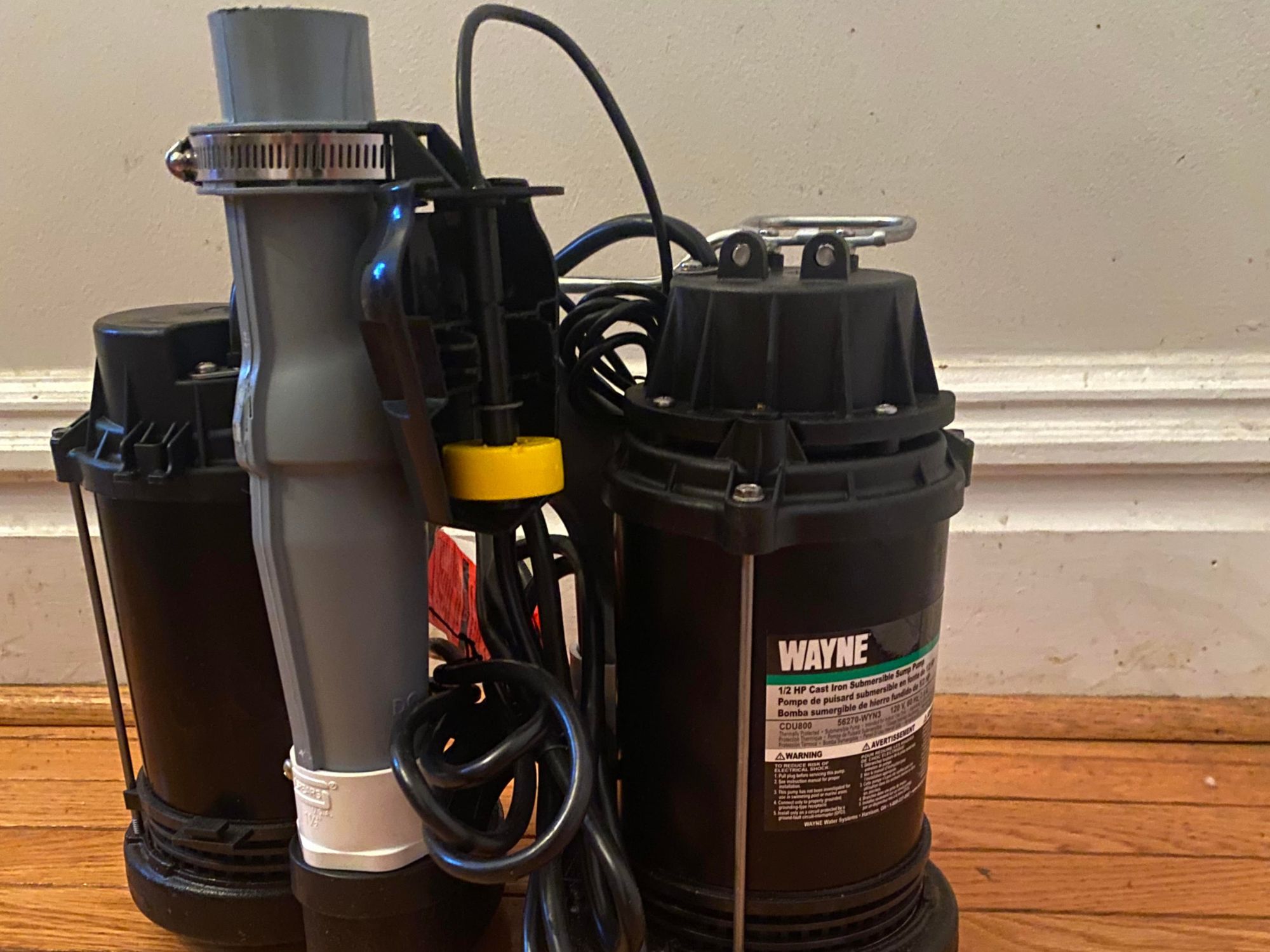 one of the models Wayne displayed as an option of the best sump pumps