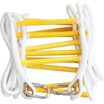 The Isop 16-Foot 2-Story Fire Escape Ladder on a white background.