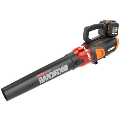 The WORX 40V Power Share Turbine Cordless Leaf Blower on a white background.