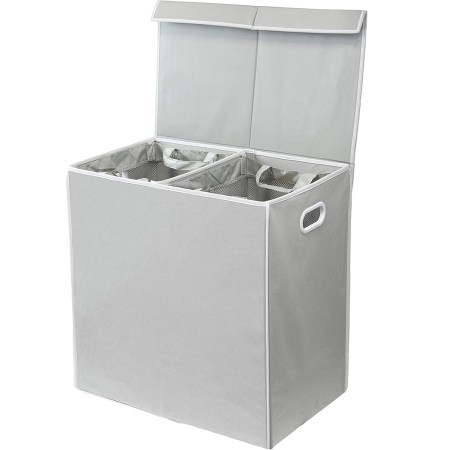 Simplehouseware Double Laundry Hamper With Lid