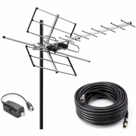 The Best Outdoor TV Antennas Option: Pingbingding Digital Amplified Yagi HDTV Antenna