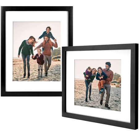 Yome 2 Pack 11x14 Black Picture Frames With Mats 