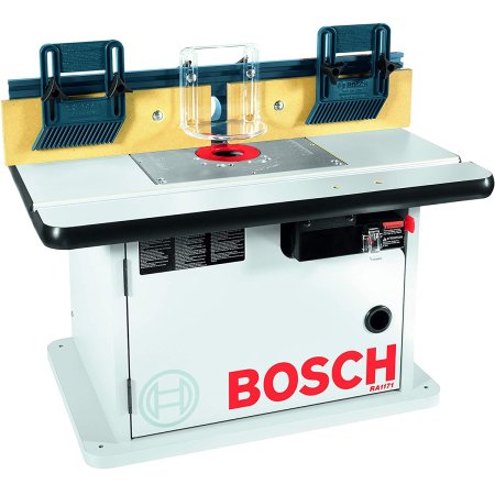  The Bosch RA1171 Cabinet-Style Router Table on a white background.