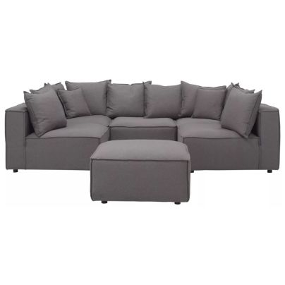 The Best Sectional Sofas Option: Loris Chenille 5-Piece Pit Sectional With Ottoman