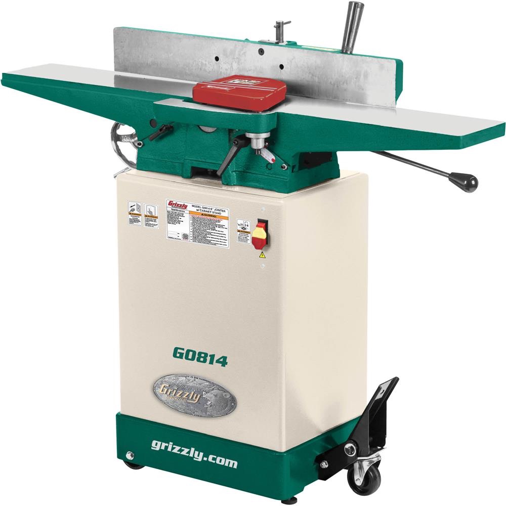 Grizzly Industrial G0814 Jointer With Cabinet Stand