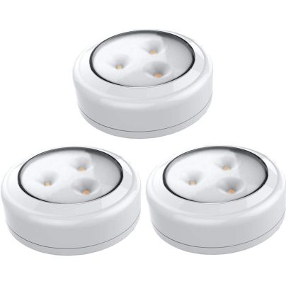 The Best Closet Lighting Option: Brilliant Evolution Wireless LED Puck Light 3-Pack
