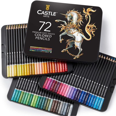 The Best Colored Pencils Options: Castle Art Supplies 72 Colored Pencils Set