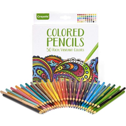 The Best Colored Pencils Options: Crayola Colored Pencils, 50 Count