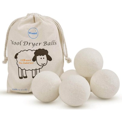 The Best Dryer Balls Options: Wantell Wool Dryer Balls 6-Pack XL