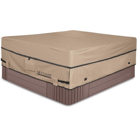 ULTCOVER Waterproof Polyester Square Hot Tub Cover
