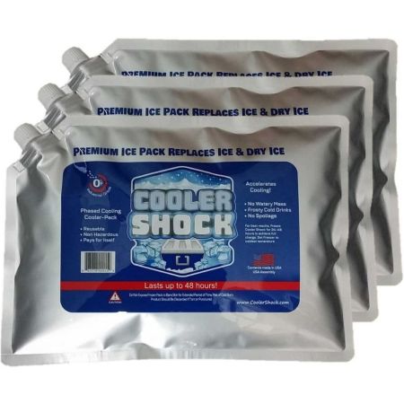 Cooler Shock 3X Lg. Zero⁰F Cooler Freeze Packs