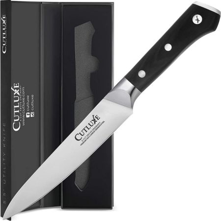 Cutluxe Utility Knife – 5.5 Inch Kitchen Petty Knife