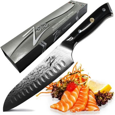 The Best Kitchen Knives Option: Zelite Infinity Santoku Knife 7 Inch - Alpha-Royal Series