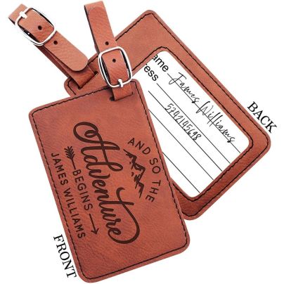 The Best Luggage Tags Option: United Craft Supplies Personalized Luggage Tags