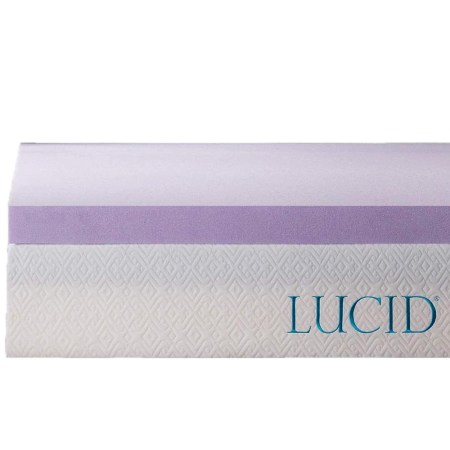  LUCID 3 Inch Lavender Infused Memory Foam Topper