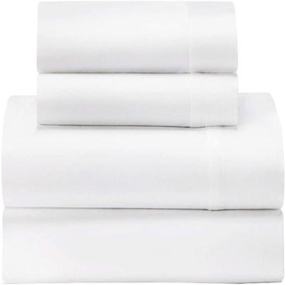 The Best Percale Sheets Options: Feather & Stitch 300 Thread Count Cotton Sheet Set