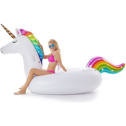 The Best Pool Toys Option: Jasonwell Giant Inflatable Unicorn Pool Float