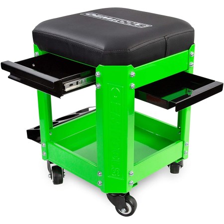 OEMTools Workshop Creeper Seat With Built-In Tool Box