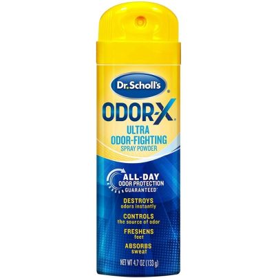 The Best Shoe Deodorizer Option: Dr. Scholl’s Odor-X ODOR-FIGHTING Spray Powder