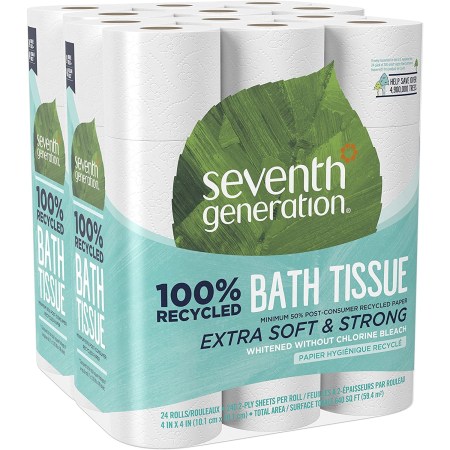 Seventh Generation White Toilet Paper, 100% Recycled