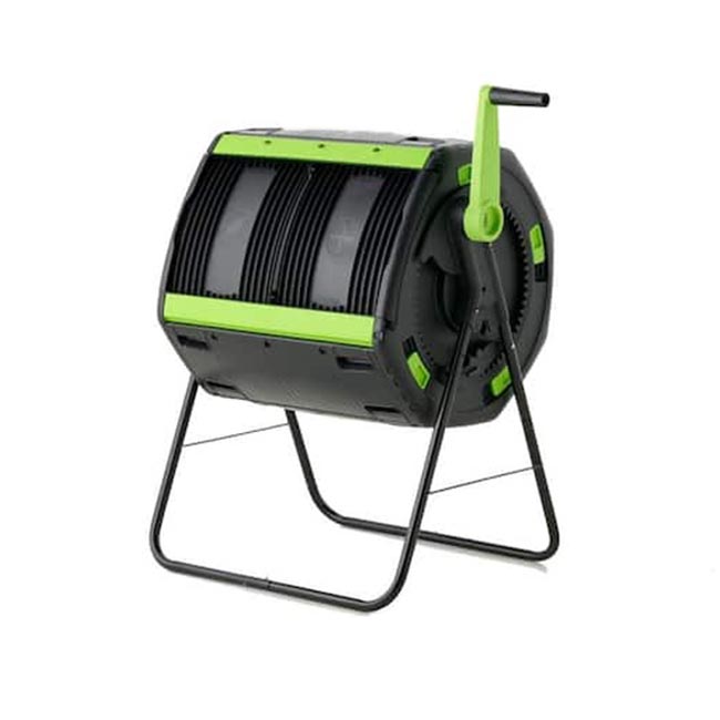 The Best Compost Tumbler Option RSI Maze 48-Gallon Two-Compartment Compost Tumbler