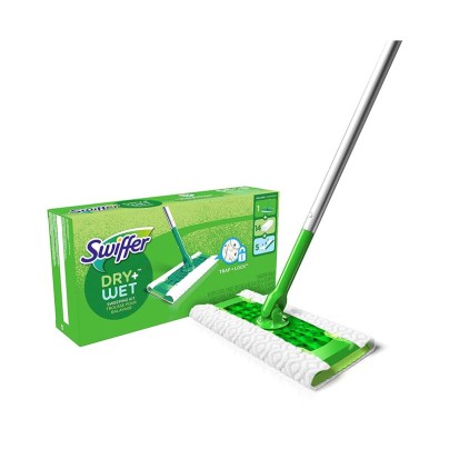 The Best Microfiber Mop Option: Swiffer Sweeper Dry + Wet All Purpose Mopping Kit