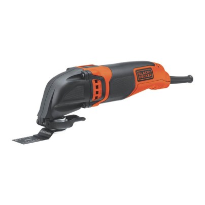 Black+Decker 2.5 Amp Electric Oscillating Multi-Tool on a white background