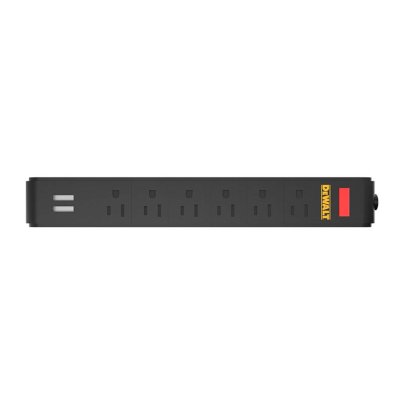 The Best Power Strips Option DeWalt Magnetic Power Strip With 6 Outlets