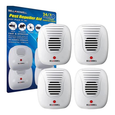 The Bell+Howell Ultrasonic Pest Repeller Home Kit on a white background.