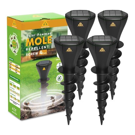 Careland Solar-Powered Mole Repellent Screws 