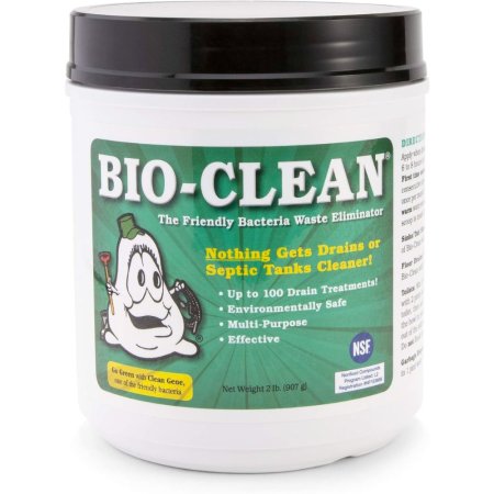  Tub of Bio-Clean Bacteria Waste Eliminator on a white background