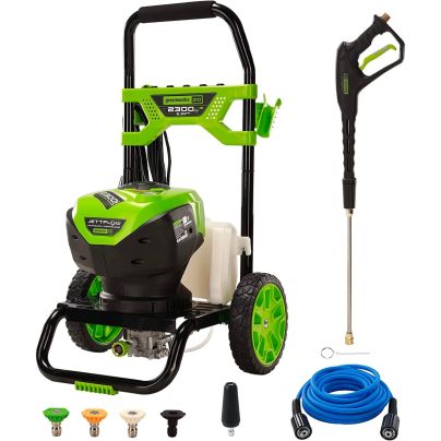 The Best Electric Pressure Washers Option: Greenworks 2,300 PSI 2.3 GPM Electric Pressure Washer