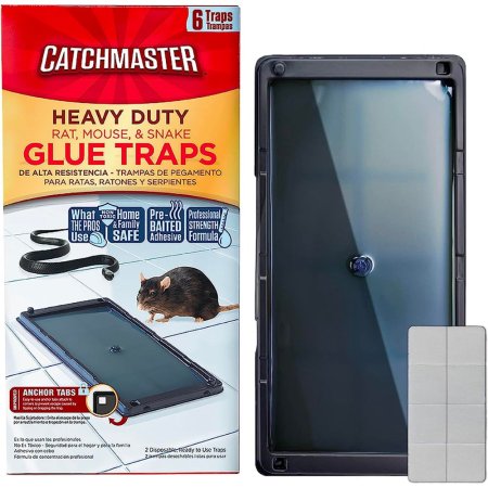  Catchmaster Heavy-Duty Rat, Mouse, & Snake Glue Traps on a white background