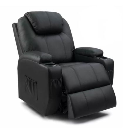 Latitude Run Faux Leather Heated Massage Chair 