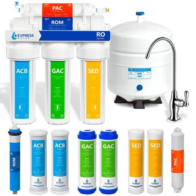 Express Water RO5DX Reverse Osmosis System on a white background