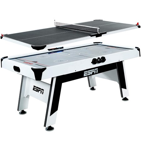 ESPN Sports Air Hockey Game Table: Table Tennis Top